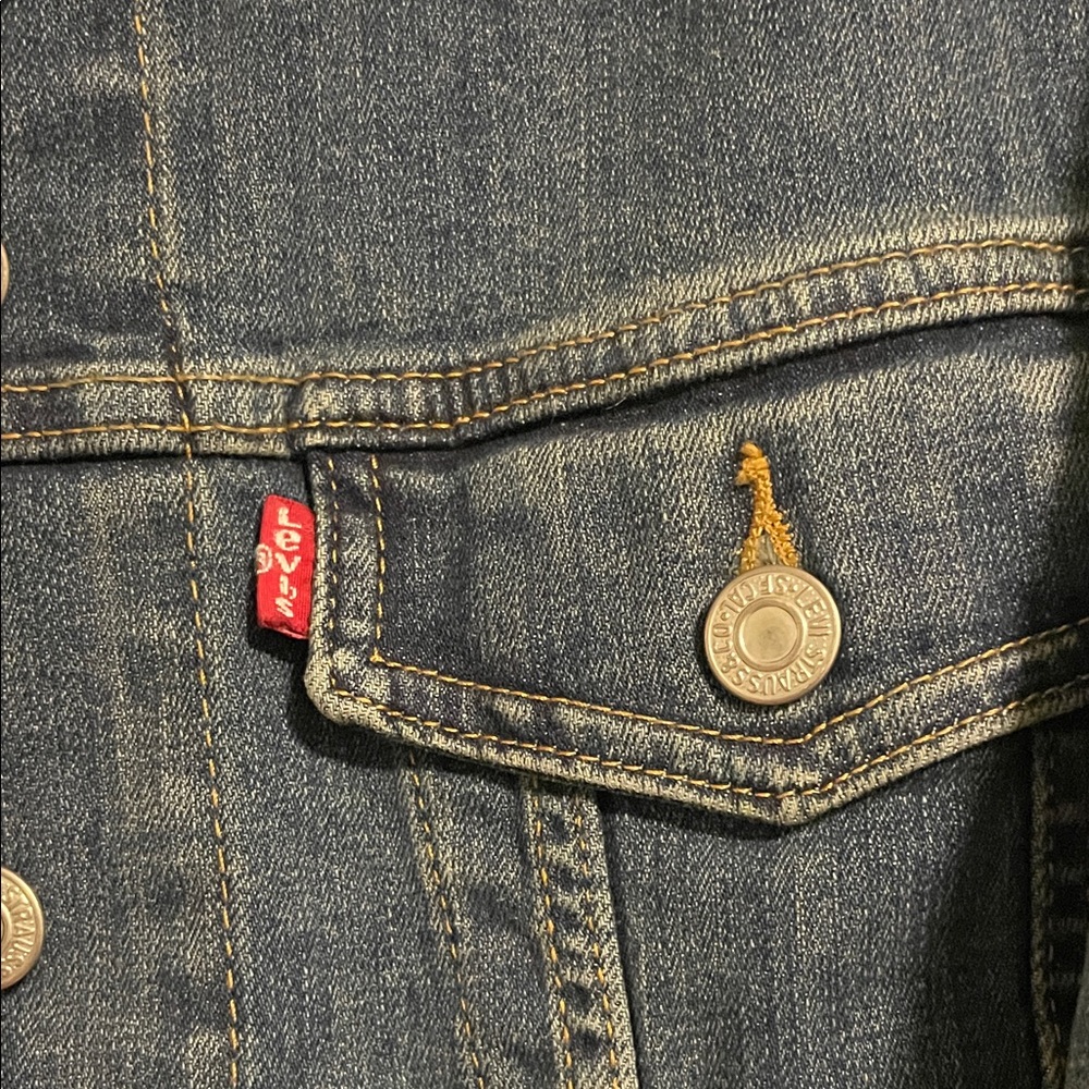 Levi's Blue Denim Jacket size 1X - Picture 5 of 8